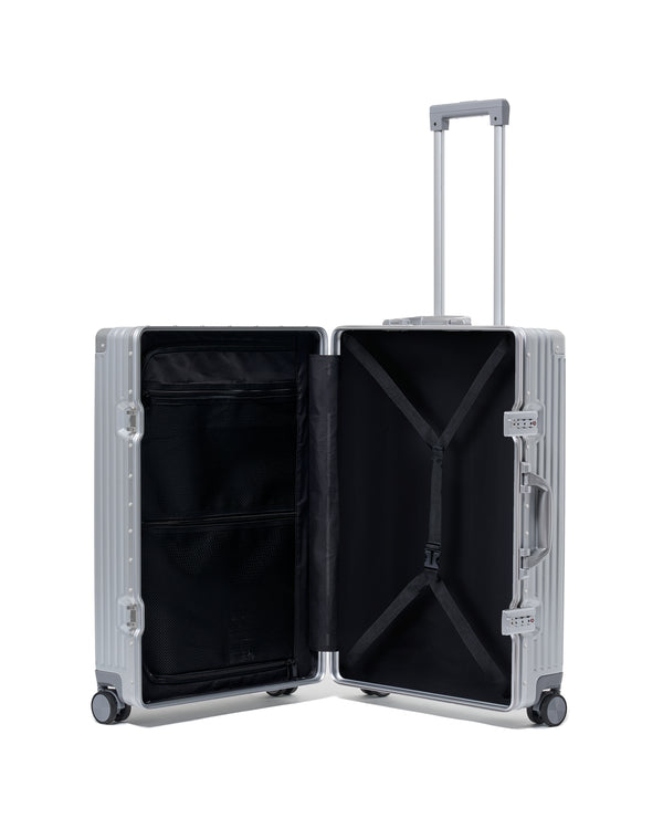 حقيبة سفر متوسطة الحجم - فضي