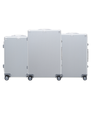 حقيبة سفر متوسطة الحجم - فضي