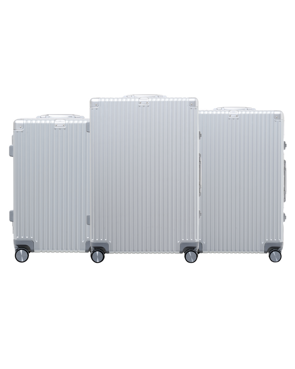 حقيبة سفر متوسطة الحجم - فضي